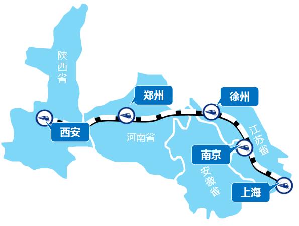 上海—西安線高鐵列車廣告